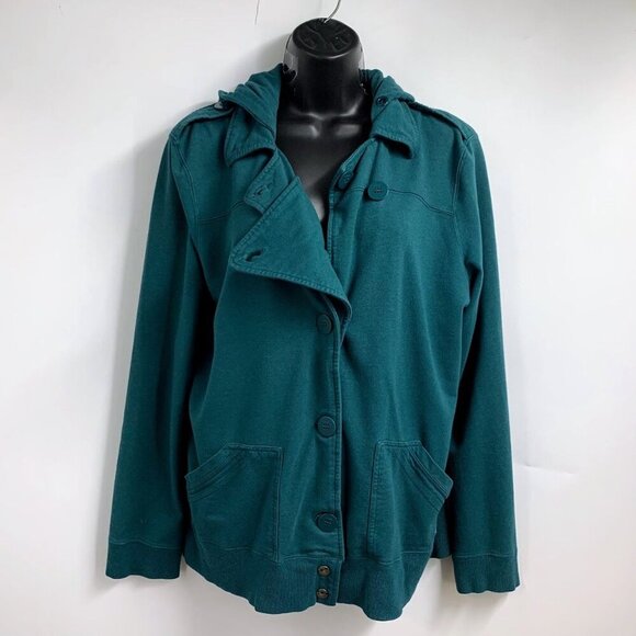 Skunkfunk Women's Double Button Connect Hooded Cotton Jacket Size‎ S - Picture 2 of 11